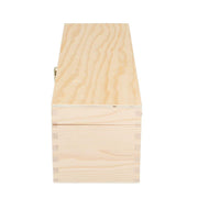 Caja de vino de madera natural para 1 botella de champagne cm38x13h12