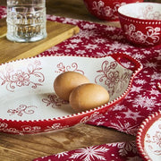 Pirofila de Porcelana Roja 30,5x19,5 cm