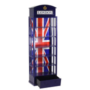 Estantería azul london muebles dormitorio cm48x27 x h146