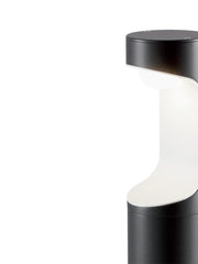 Lámpara exterior de aluminio fundido con difusor opalino - 9W - 1155 lúmenes - Clase E - 4000°K grafito