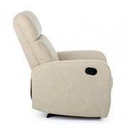 Sillón reclinable manual tejido Iris beige