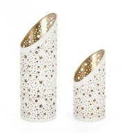 Set de 3 Velas Amaltea Cilíndricas Blancas