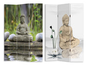 Paravento estampado 3 paneles buddha 120,6x2,5xh180,6x2,5xh180