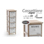 Cajones de 4 cajones multipropósito CM 26 x 32 x 80 H