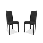 Silla acolchada Nancy tela Yuma 16 antracita