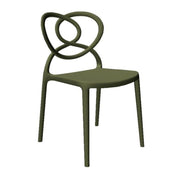 Silla Lovely en Polipropileno Verde Oliva 59x53x82 cm