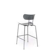 Taburete de polipropileno con asiento gris