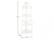 Mueble esquinero clásico 4 estantes Emily