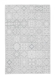 Alfombra Shiraz Blanco-Gris 180X270