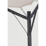 Cenador domo para el jardín gris antracita 3,5x3,5xh 260 cm