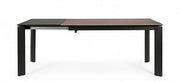 Mesa extensible gris y negra