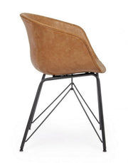 silla de cuero vintage warhol