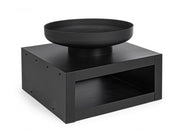 Brasero con soporte de madera negra Muebles de jardín Efesto