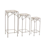 Poste metálico jessica white brush 1-3 cuadrado cm30x30h73 alto