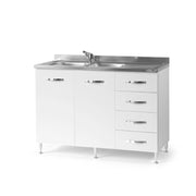 mueble para debajo del fregadero blanco 2 puertas c - cajón DX Cm 120x50xH 85