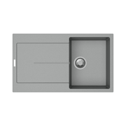 Fregadero y escurridor croma Enigma D100