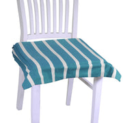 Cojín pop cuadrado rayas azul petróleo cm40x40h4