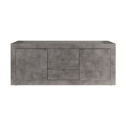 Aparador 2 puertas y 3 cajones Ocean beton gris 210x45xh.85 cm