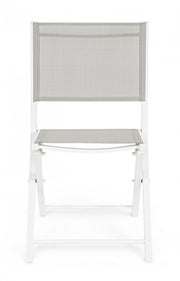 Silla plegable Hilde blanca para exterior