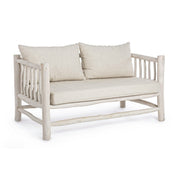 Sofá con cojines Sahel en madera de teca