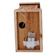 Casa de madera con led natural cm19x12h30,7