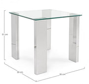 Mesa de centro NEW ARLEY patas en mdf revestido en acero 51h cm