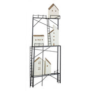 Decoración de pared de madera de vivienda