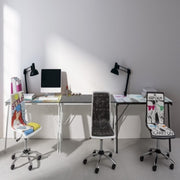 Escritorio Young Smoke tapa cristal 113x58 cm