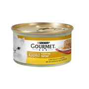 Pastelitos Gourmet Gold con pollo y zanahorias Purina 85 gramos