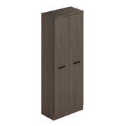 Zapatero multiusos de barro con dos puertas y porta escobas cm h182x71x38