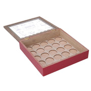 Soporte para cápsulas de café bistró cuadrado de madera cm23,5x23,5h6,5