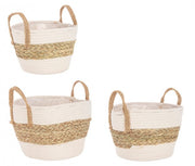 4x Set3 Cesta 2M Alyce A Bianco-Naturale
