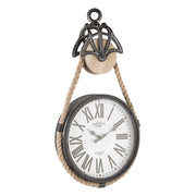 Reloj de mesa de hierro con polea Charles