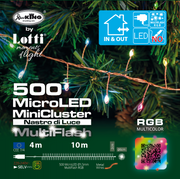 MiniCluster Multiflash RGB 500 MicroLED 10m caja de luz