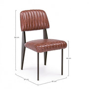 Nelly Silla Vintage Naranja Oscuro 60x59x84-44h