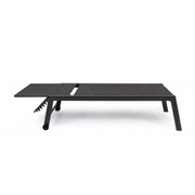 Cuna alta en aluminio con ruedas Hilde antracita 32h cm