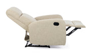 Sillón reclinable manual tejido Iris beige