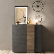 Aparador contenedor Sabry 2 puertas mercure roble titanio