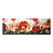 Cuadro moderno estampado flores 150 x 50 x 4 cm