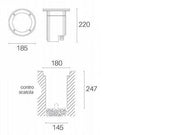 Línea de ruta de acero E27 transitable