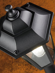 Appl.Media Bottom E27 línea hexagonal negro