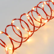 Cadena 500 MicroLED Bobina 25m cable metal rojo