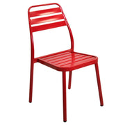 Silla de jardín apilable roja para exterior cm49x58h45 - 88