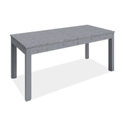 Mesa extensible en madera melamina gris cemento 160-320x90 cm