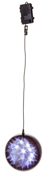 Lámpara esférica de 36 luces en negro, diámetro 200 cm