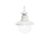Colgante E27 calypso linea plata blanco