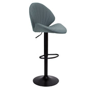 Sgabello ajustable Tunn gris con base negra 52x56x90 cm