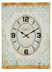 Reloj ovalado con filo de madera ew-1008 cm. 42 x 4,5h 58
