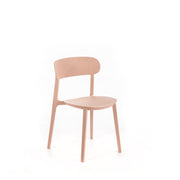 Silla polipropileno rosa antiguo 48x52x77,5h cm