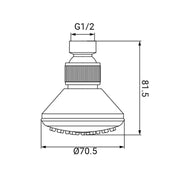 Teleducha con junta antical, ideal para una agradable experiencia de ducha sin problemas de cal